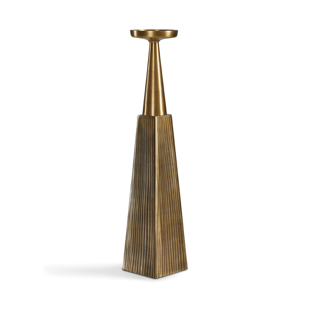 Supports de pilier Mya : Laiton antique (ensemble de 3)