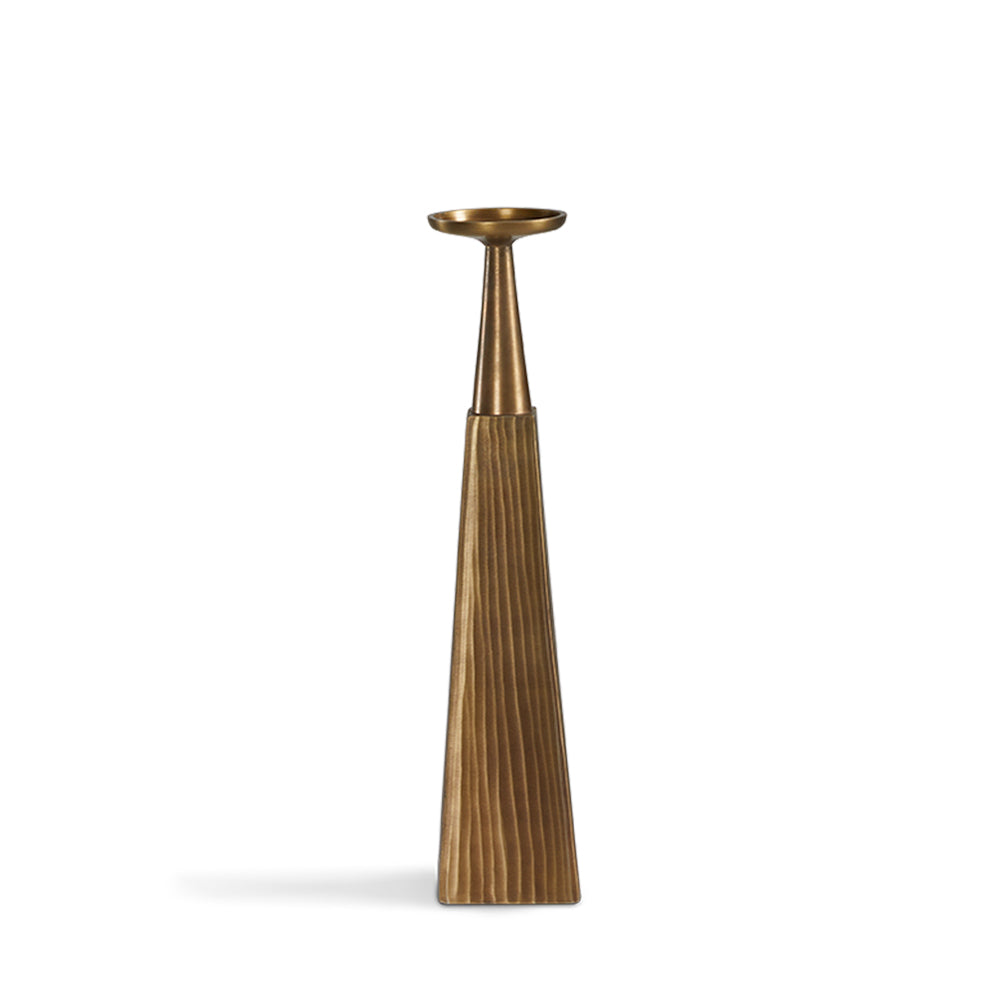 Supports de pilier Mya : Laiton antique (ensemble de 3)