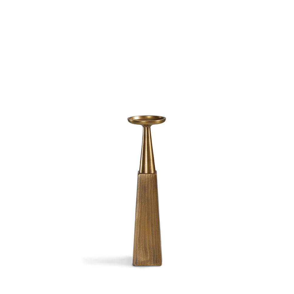Supports de pilier Mya : Laiton antique (ensemble de 3)
