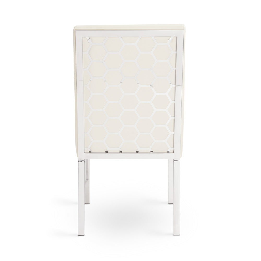 Chaise de salle à manger Riley : similicuir taupe