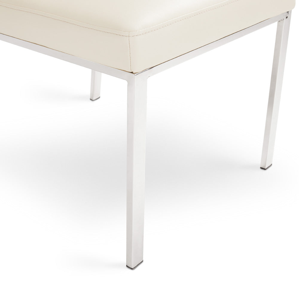 Chaise de salle à manger Riley : similicuir taupe