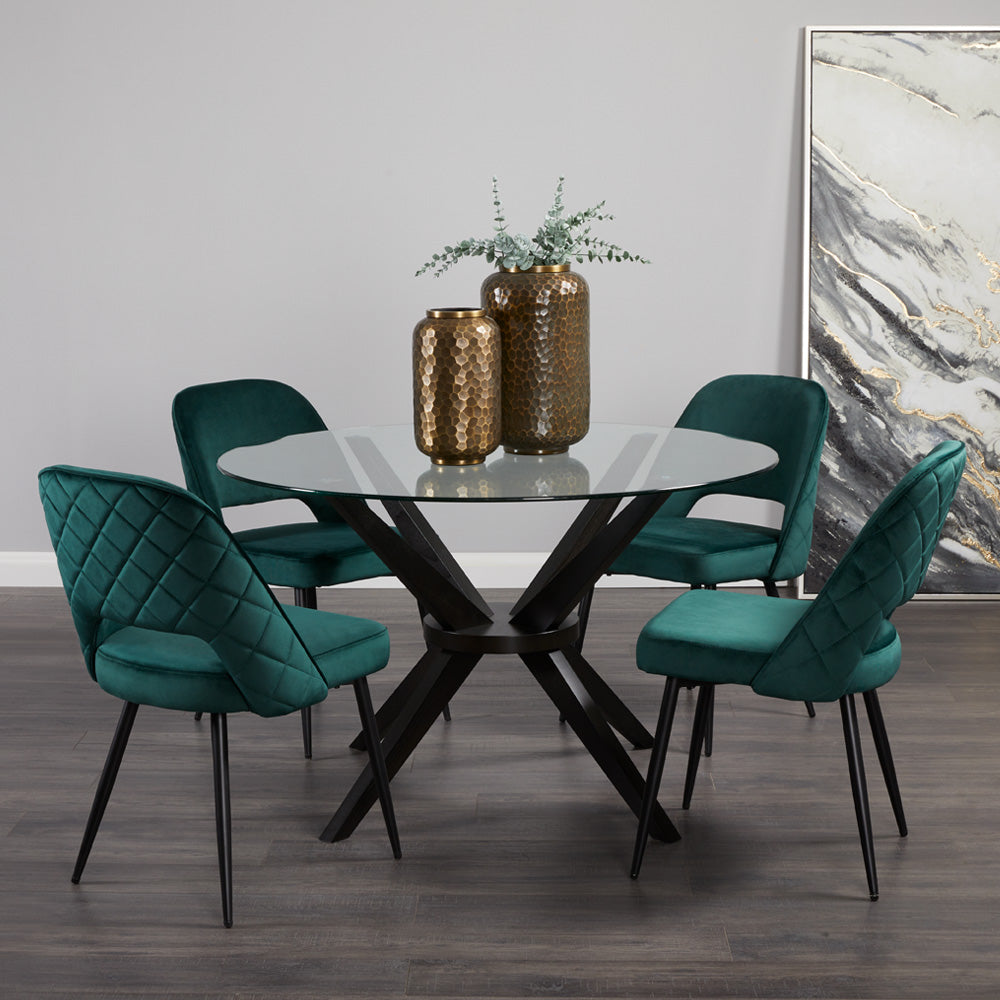 Table de salle à manger en bois Cecilia