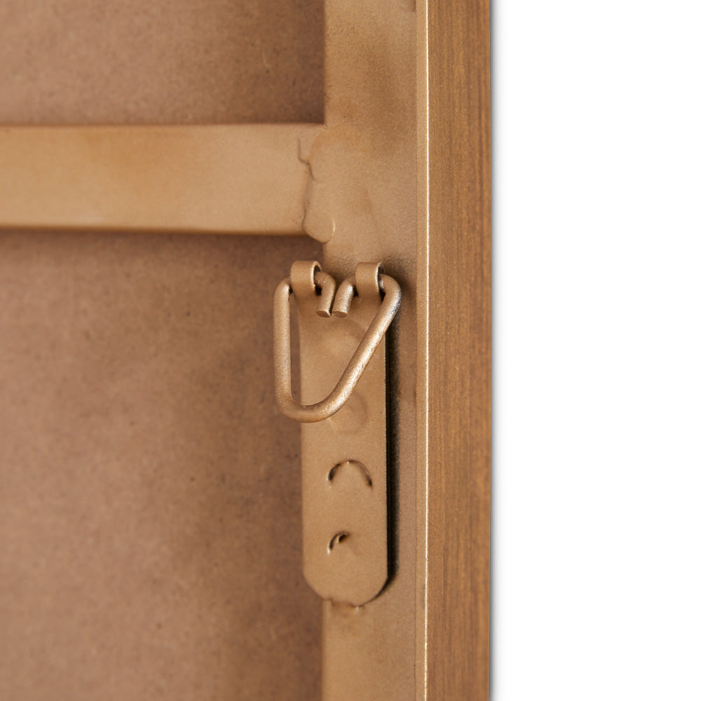 Miroir de sol Philip : cadre doré