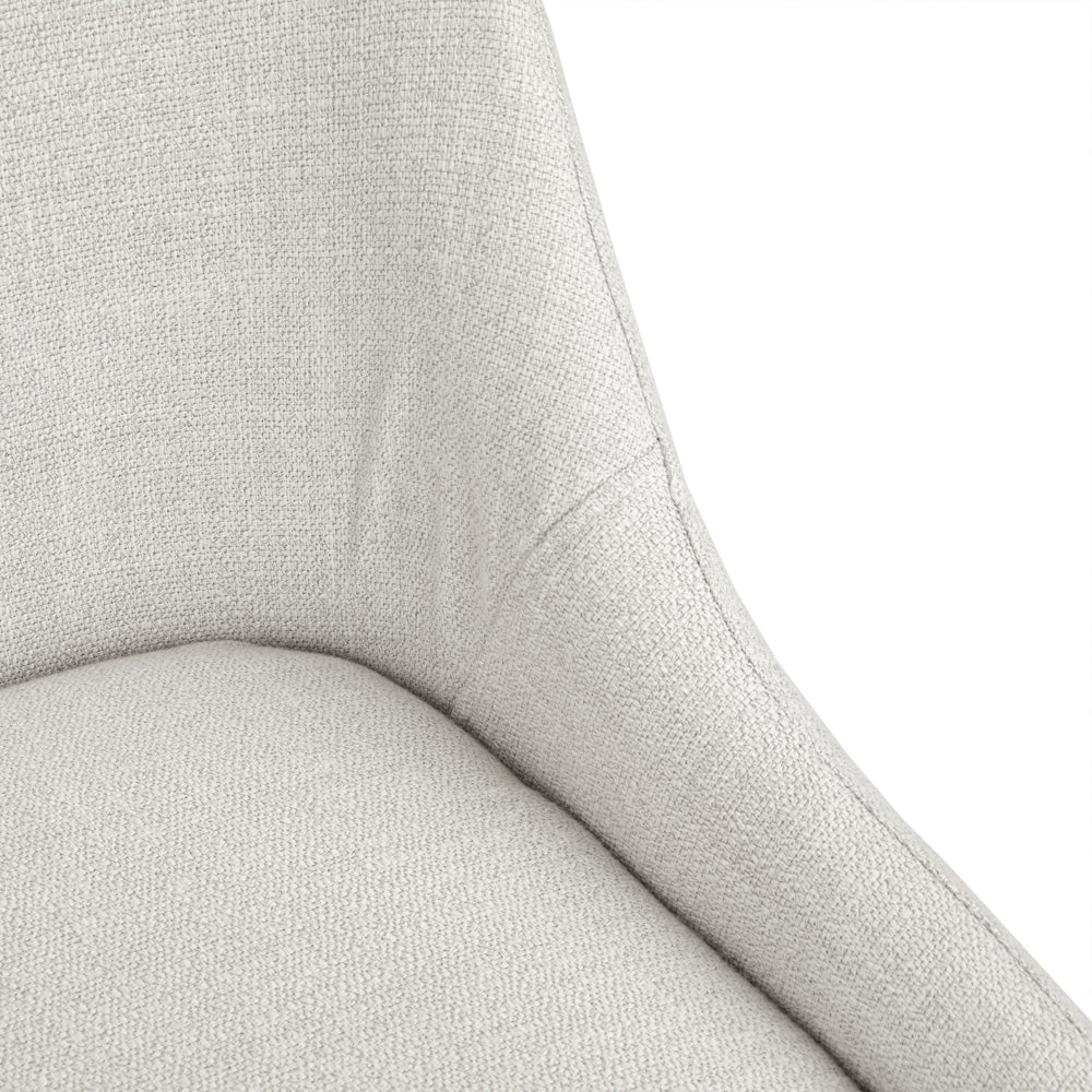 Tabouret de comptoir Victoria : Lin gris clair