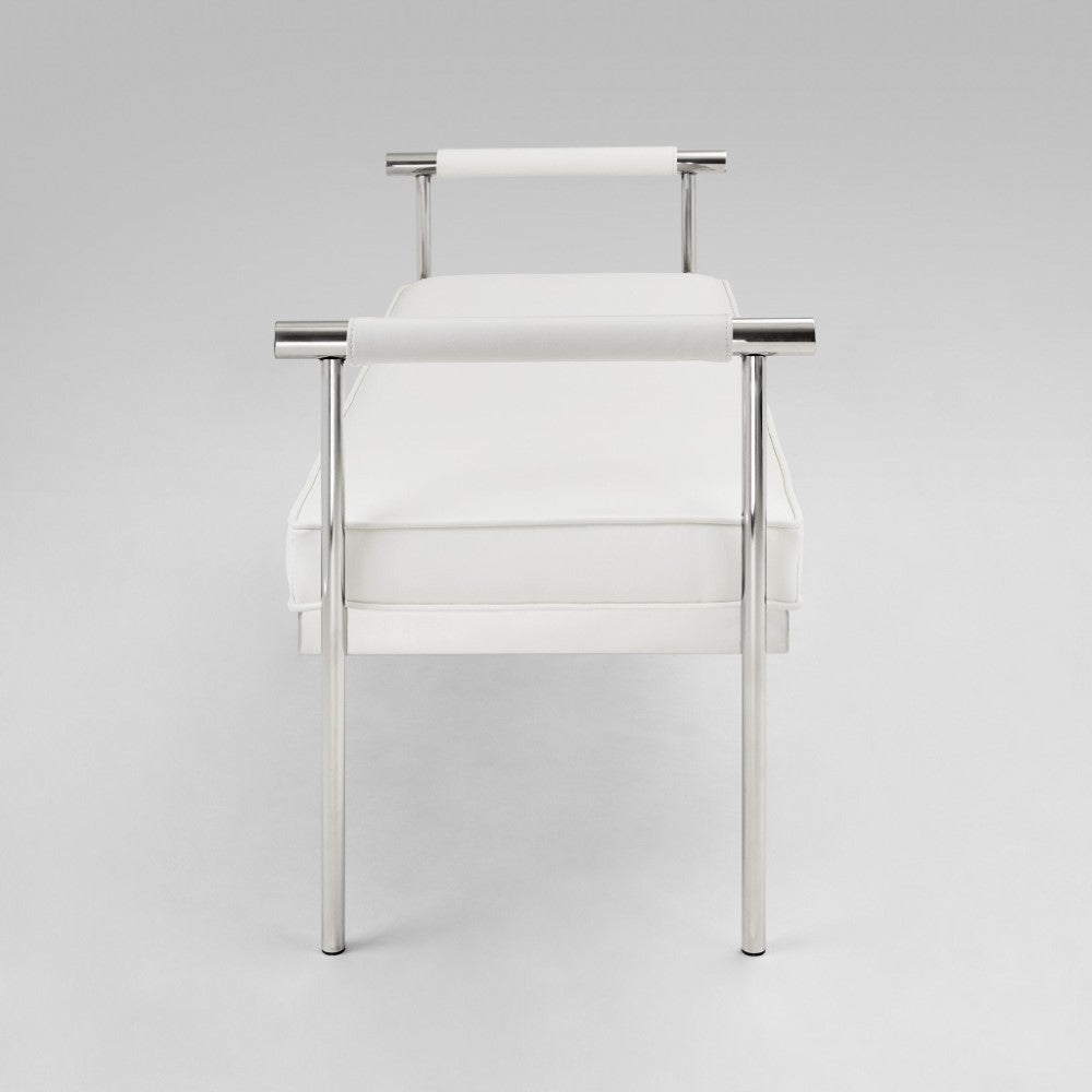 Banc Helen : Similicuir Blanc