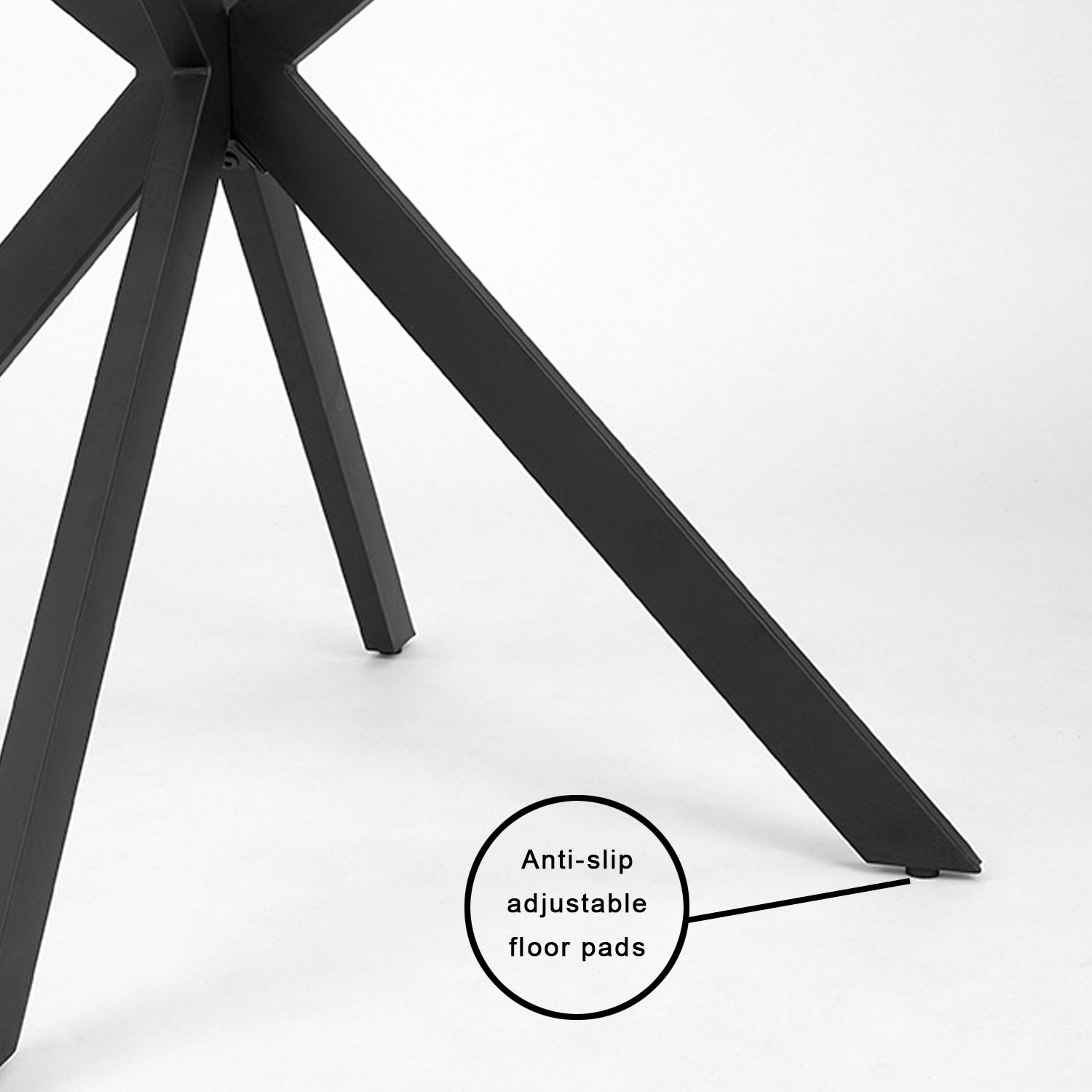 Table de salle à manger noire Lincoln