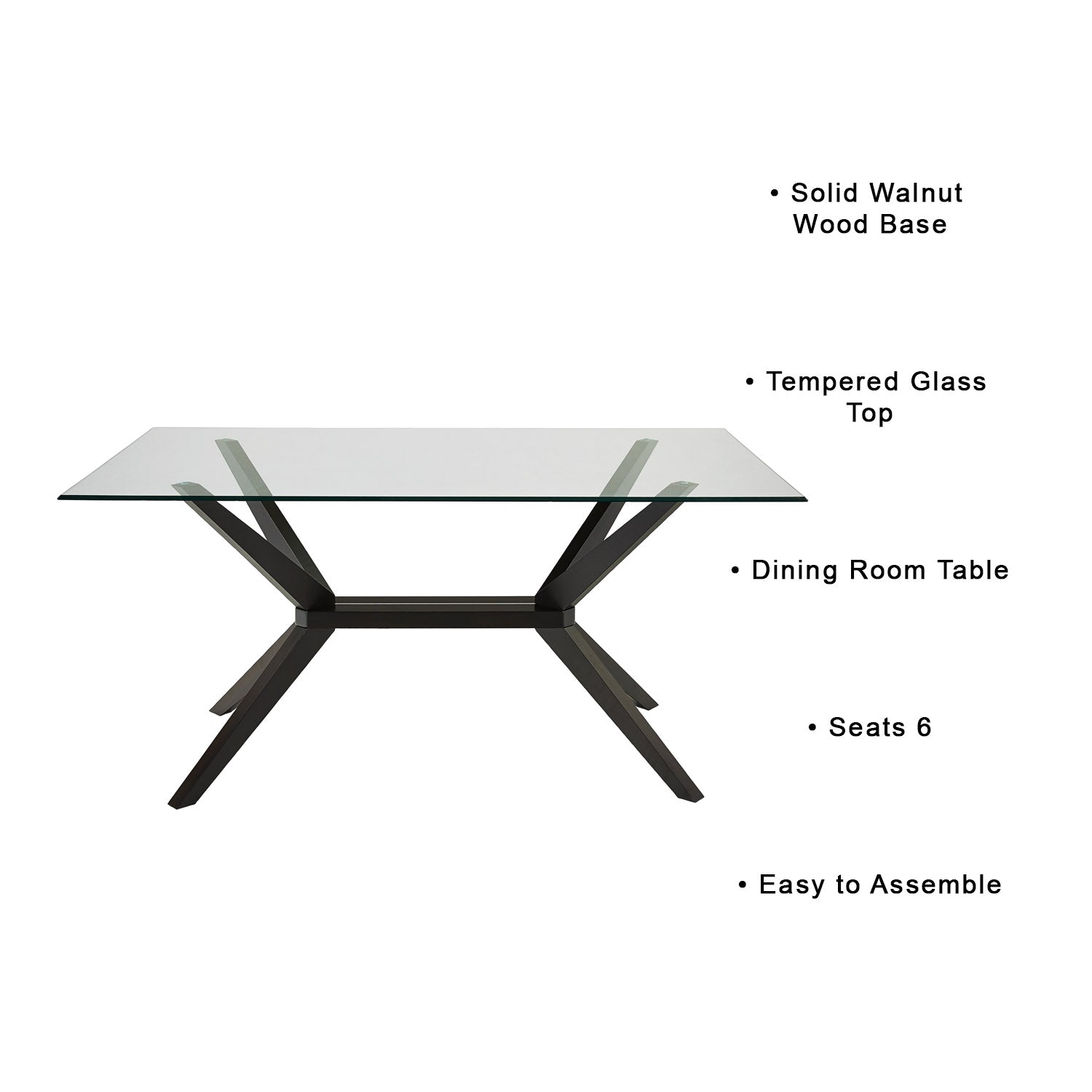 Table de salle à manger en bois Vista