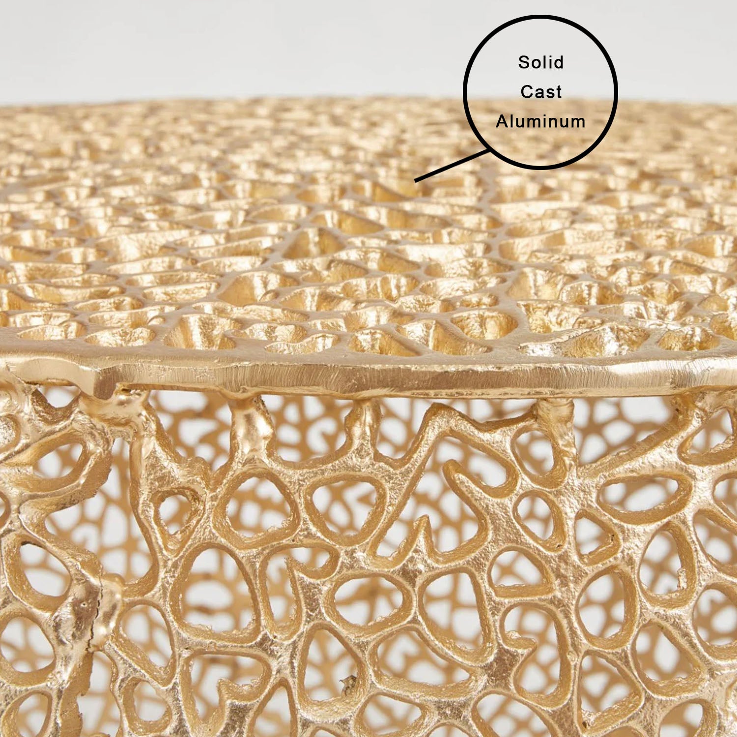 Table basse Dolce dorée