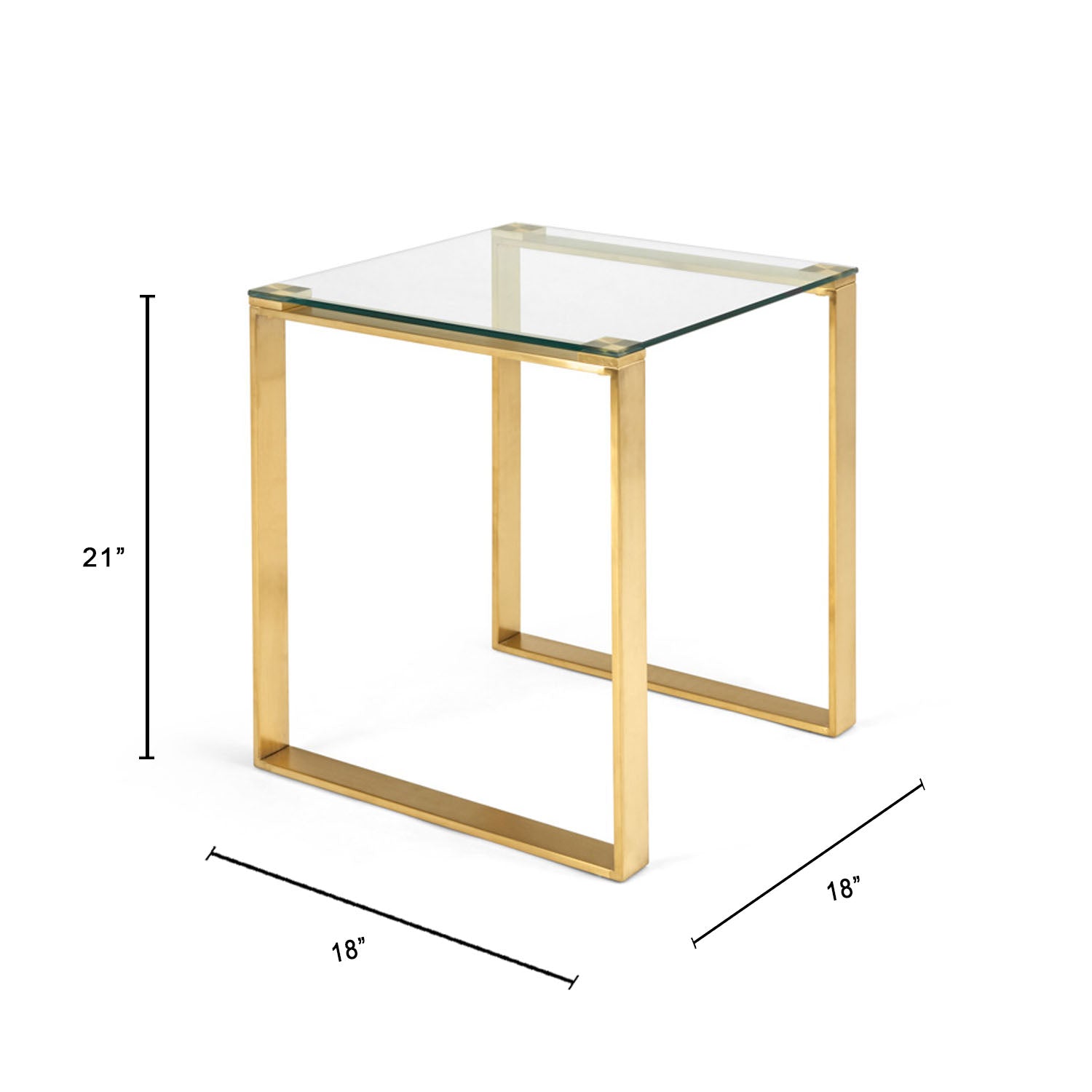 Table de bout David Gold