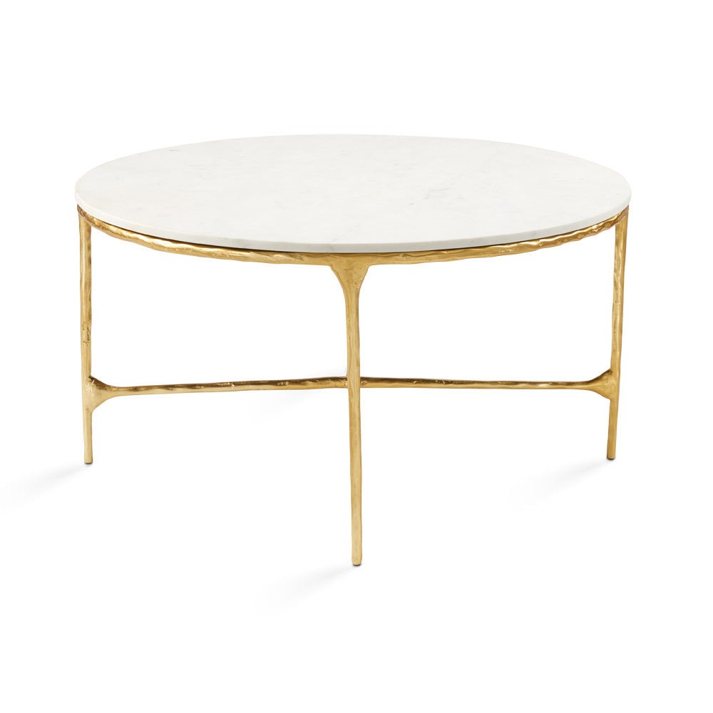Table basse Ramona : base dorée