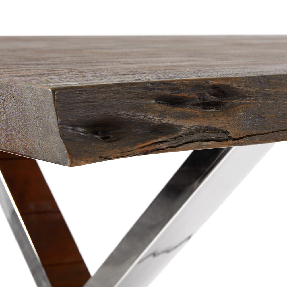 Table à manger biologique Live Edge 84″