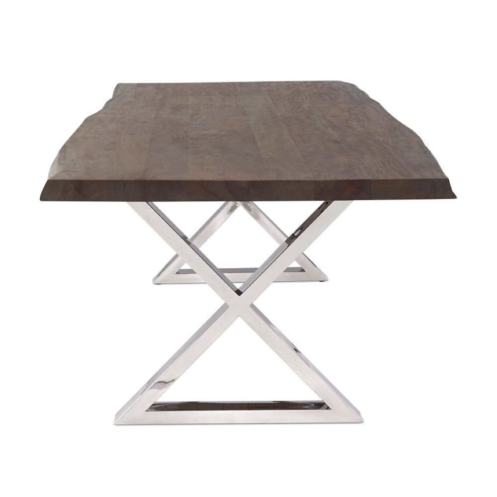 Table à manger biologique Live Edge 84″