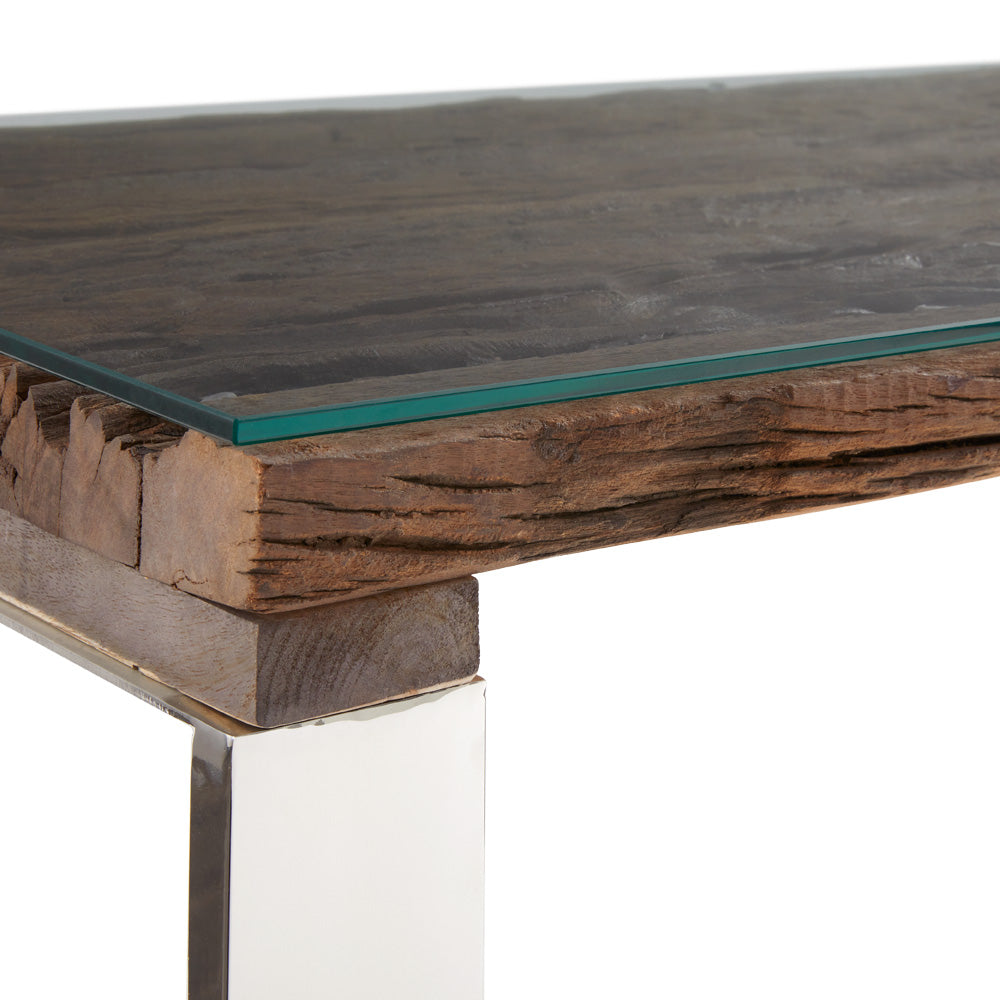 Bureau en bois de rail