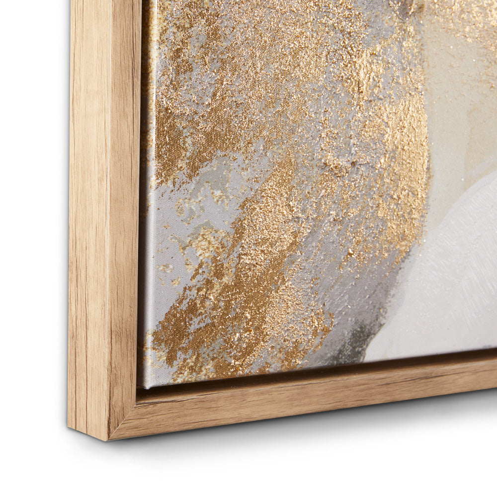 Peinture murale : Blanc et Or