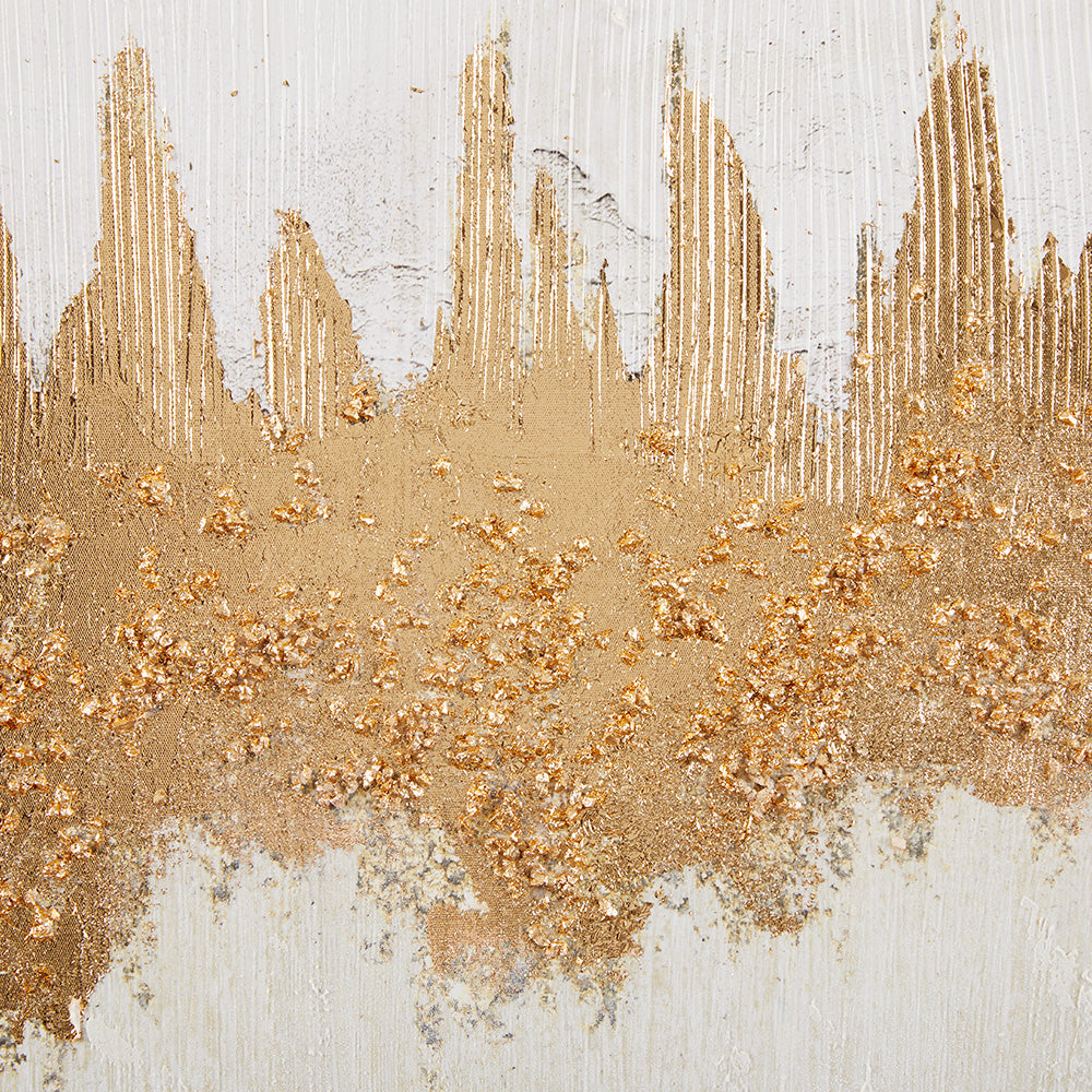 Peinture murale : Blanc et Or