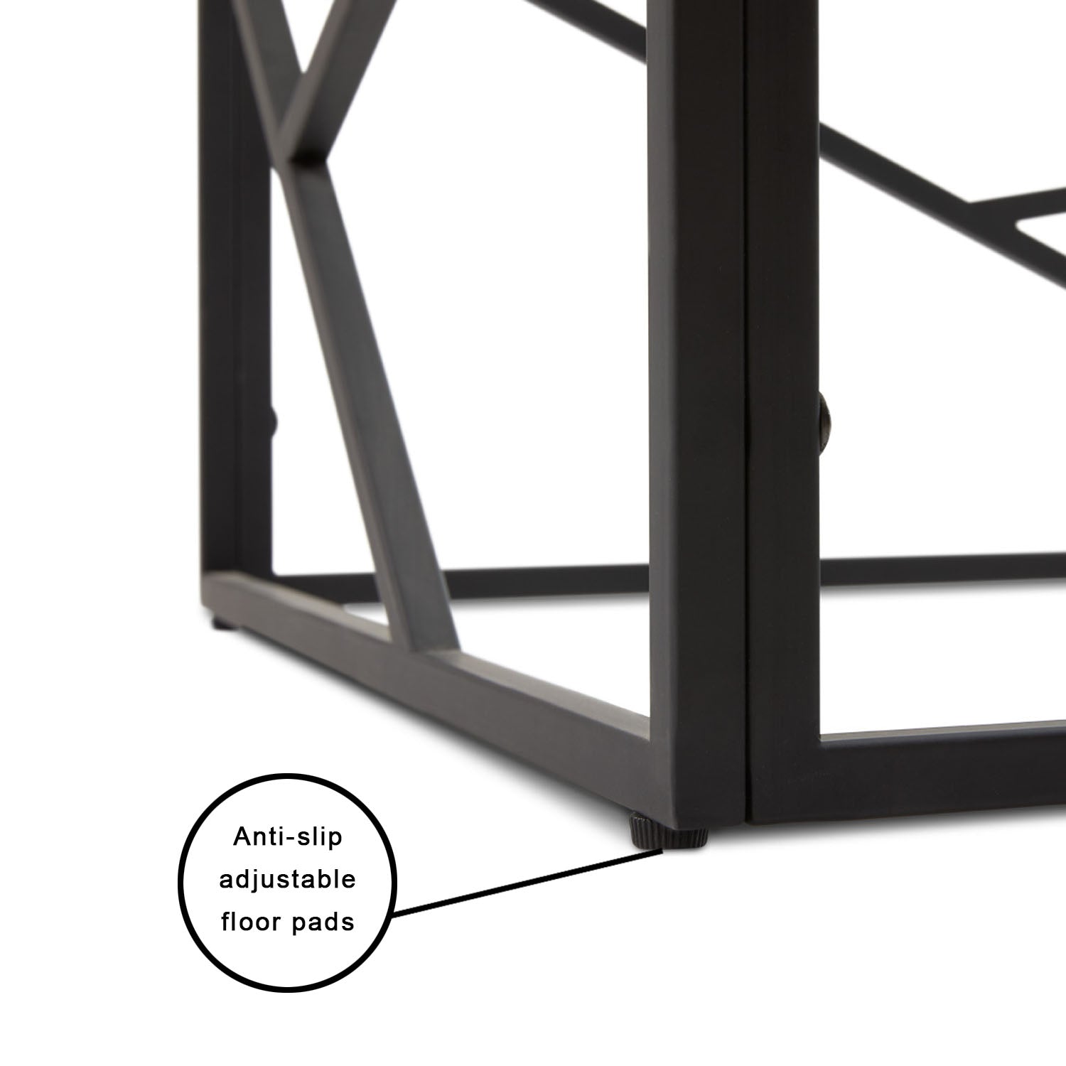 Table basse Carole : cadre noir