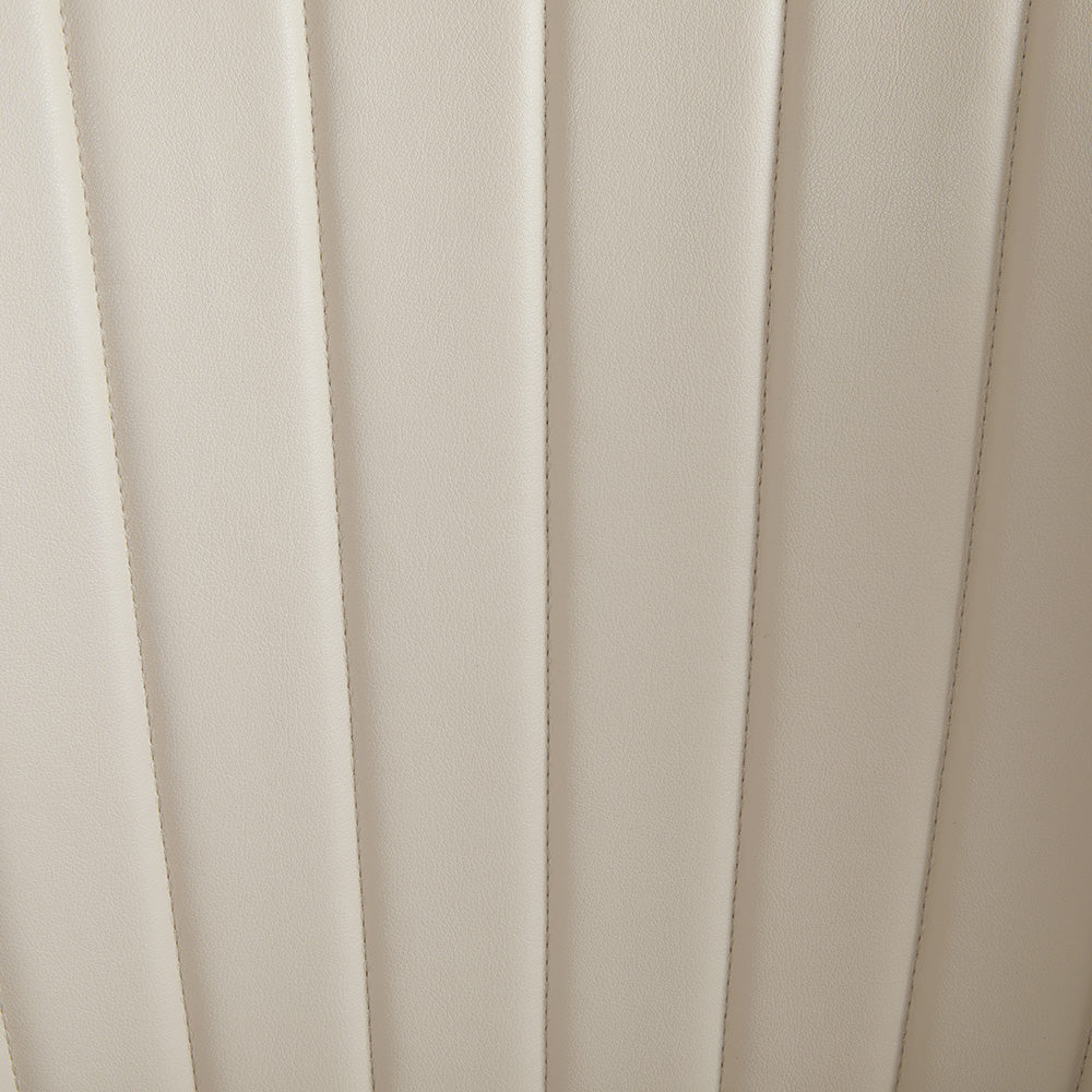 Chaise de salle à manger Shell : similicuir taupe