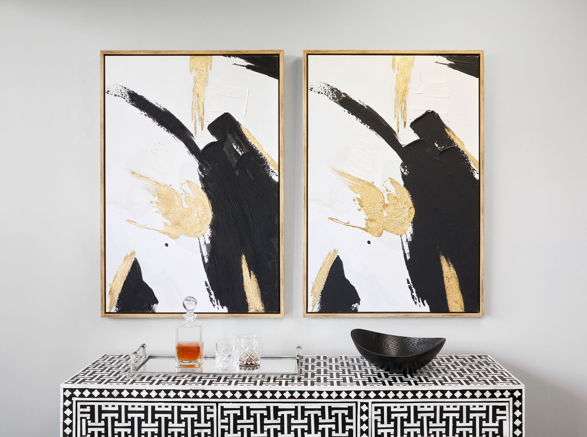 Bol décoratif : noir
