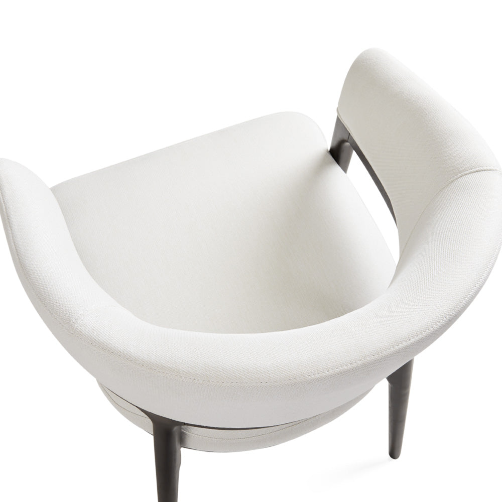 Chaise de salle à manger Erica : Lin blanc