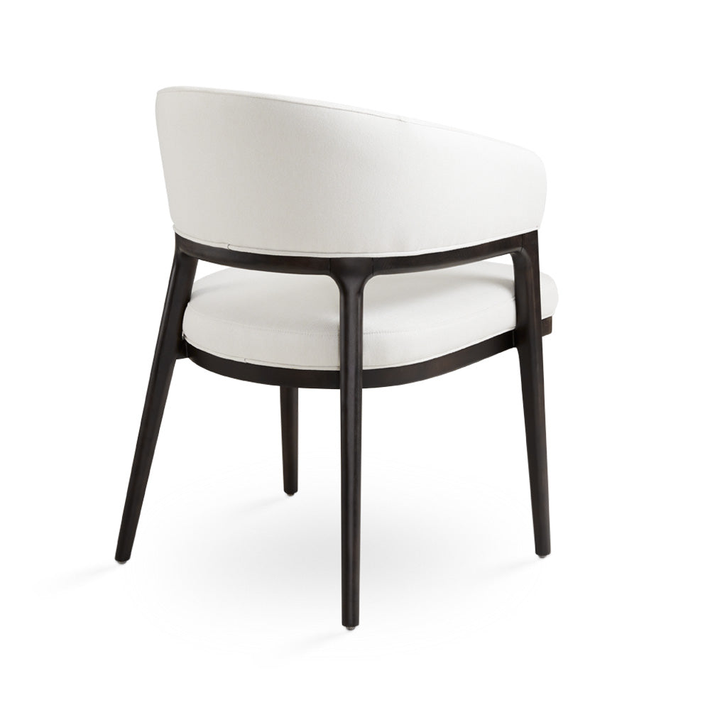 Chaise de salle à manger Erica : Lin blanc