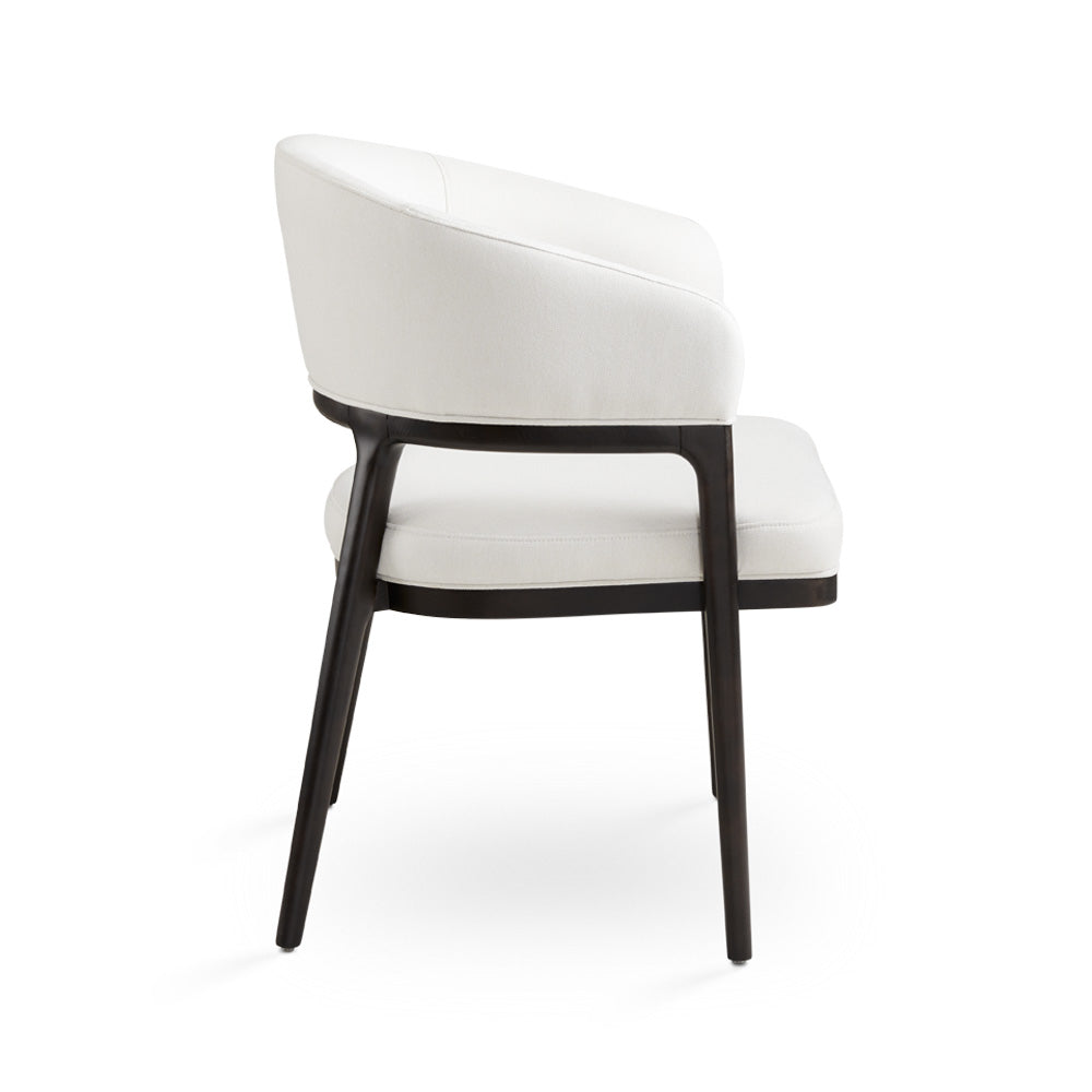 Chaise de salle à manger Erica : Lin blanc