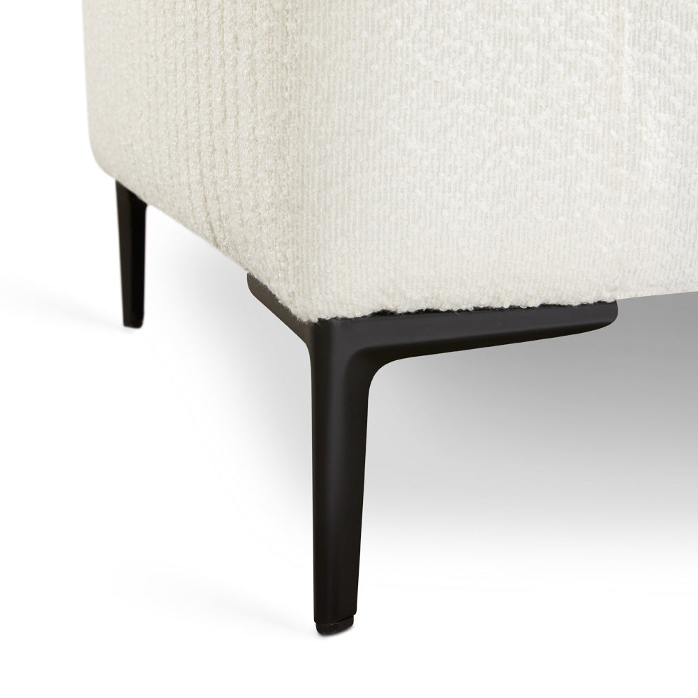 Fauteuil d'appoint Franco : Boucle blanche