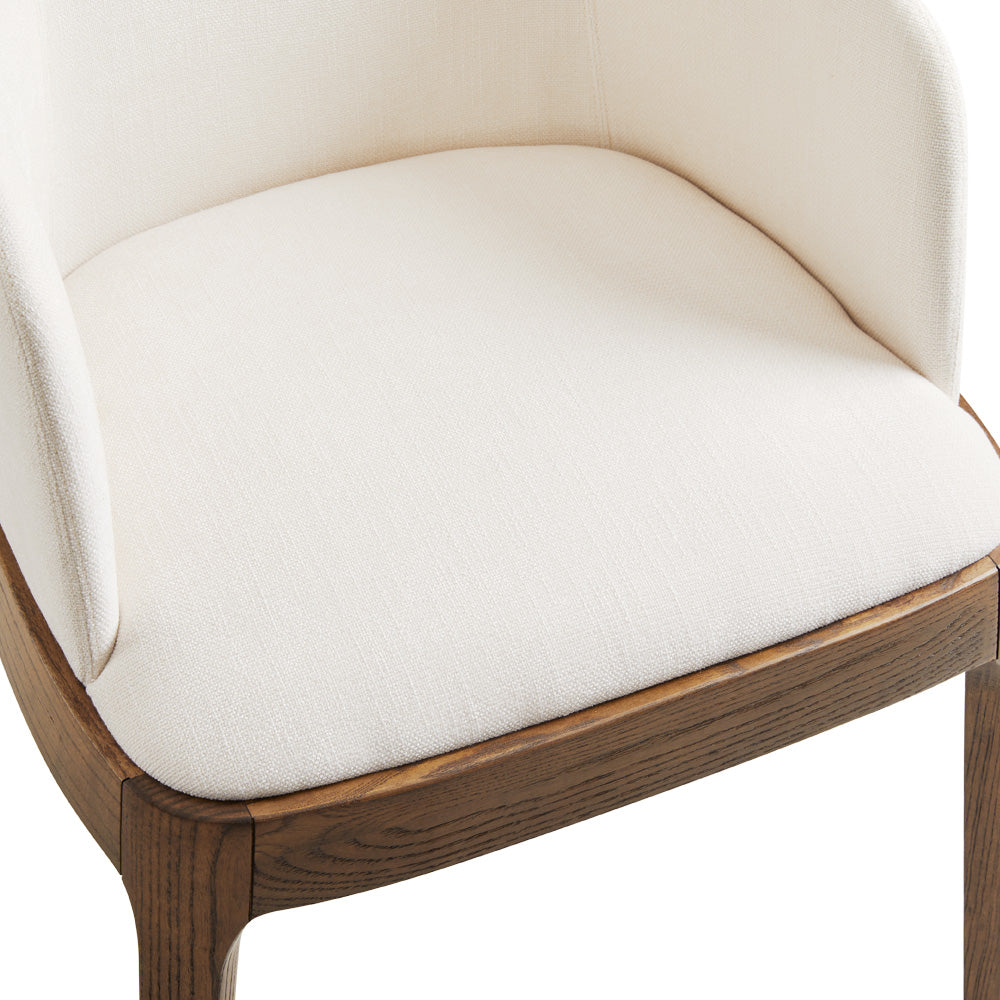 Chaise de salle à manger Antonia : ivoire