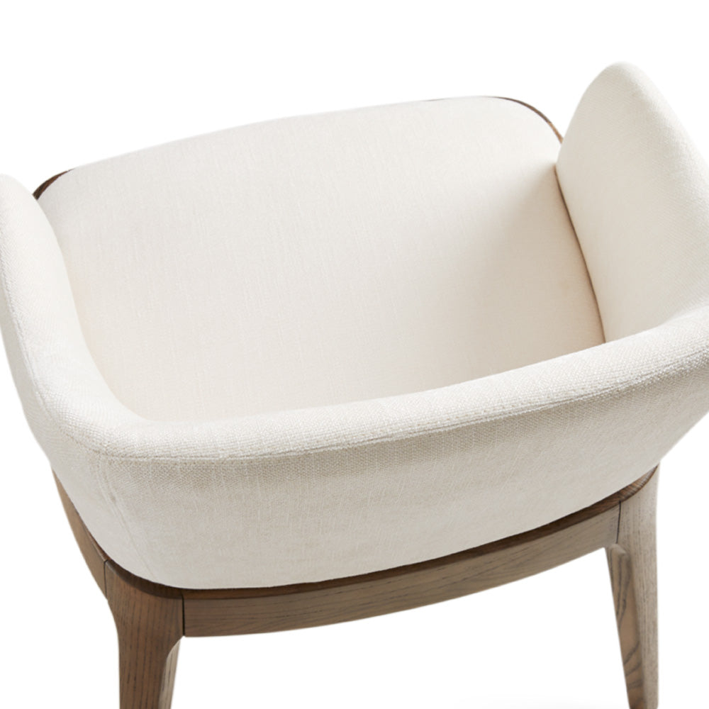 Chaise de salle à manger Antonia : ivoire