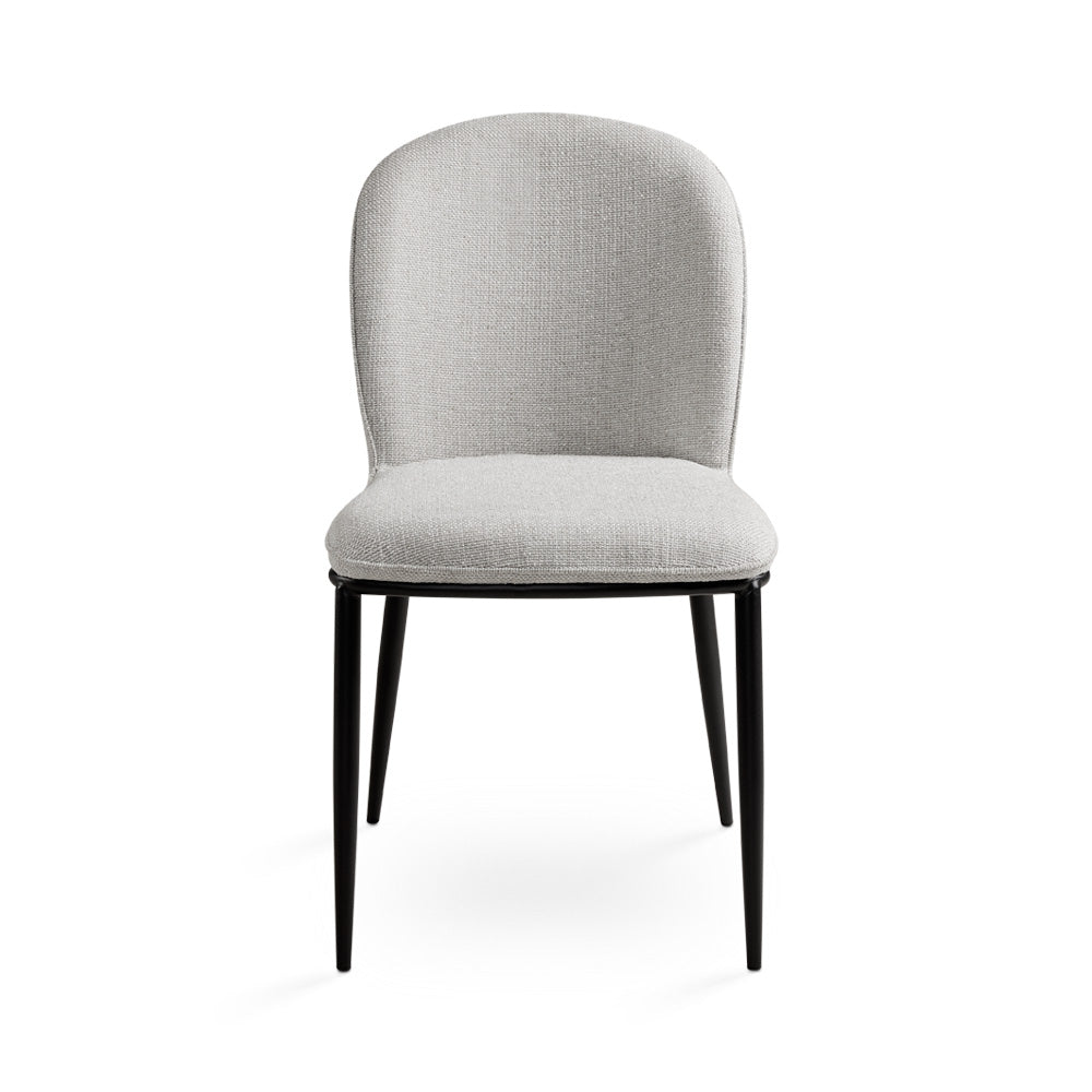 Chaise de salle à manger Angie : lin gris