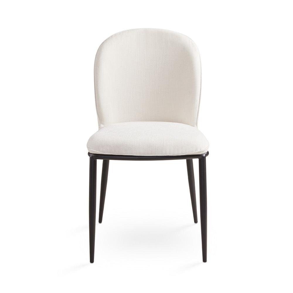 Chaise de salle à manger Angie : Lin ivoire