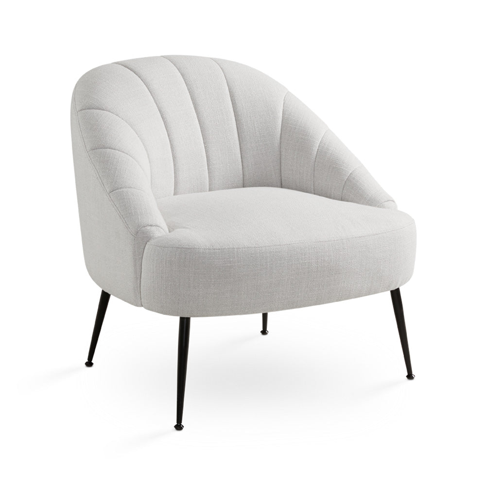 Fauteuil d'appoint Cora : lin gris