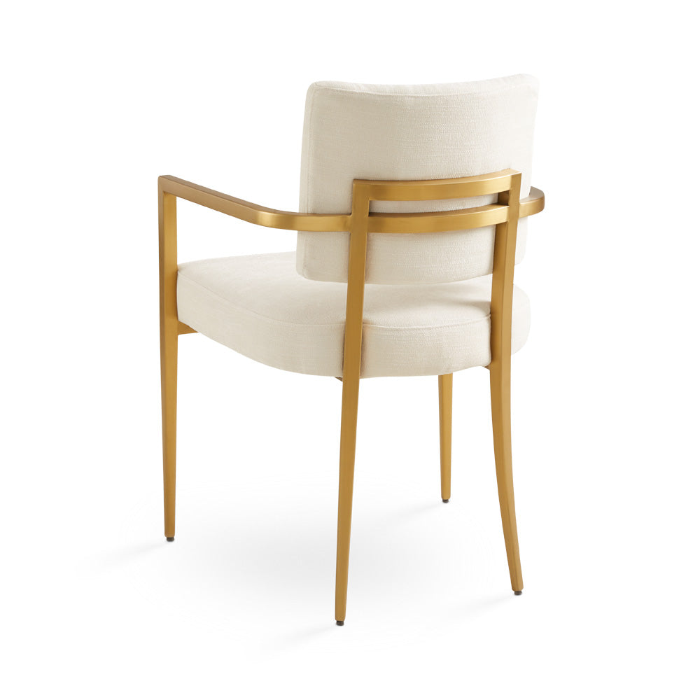Chaise de salle à manger avec accoudoirs Oliver