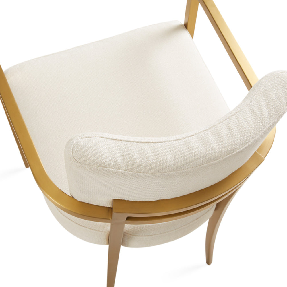Chaise de salle à manger avec accoudoirs Oliver