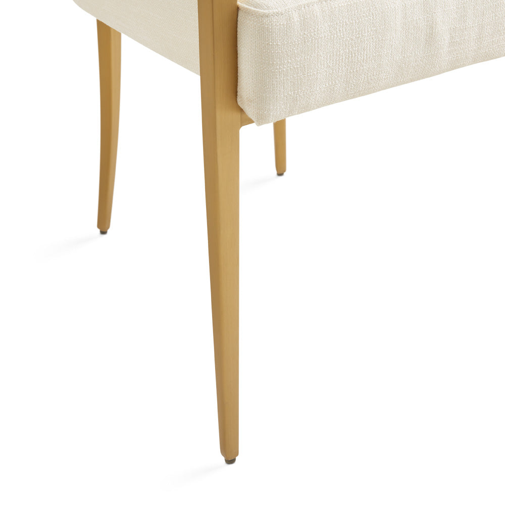 Chaise de salle à manger avec accoudoirs Oliver