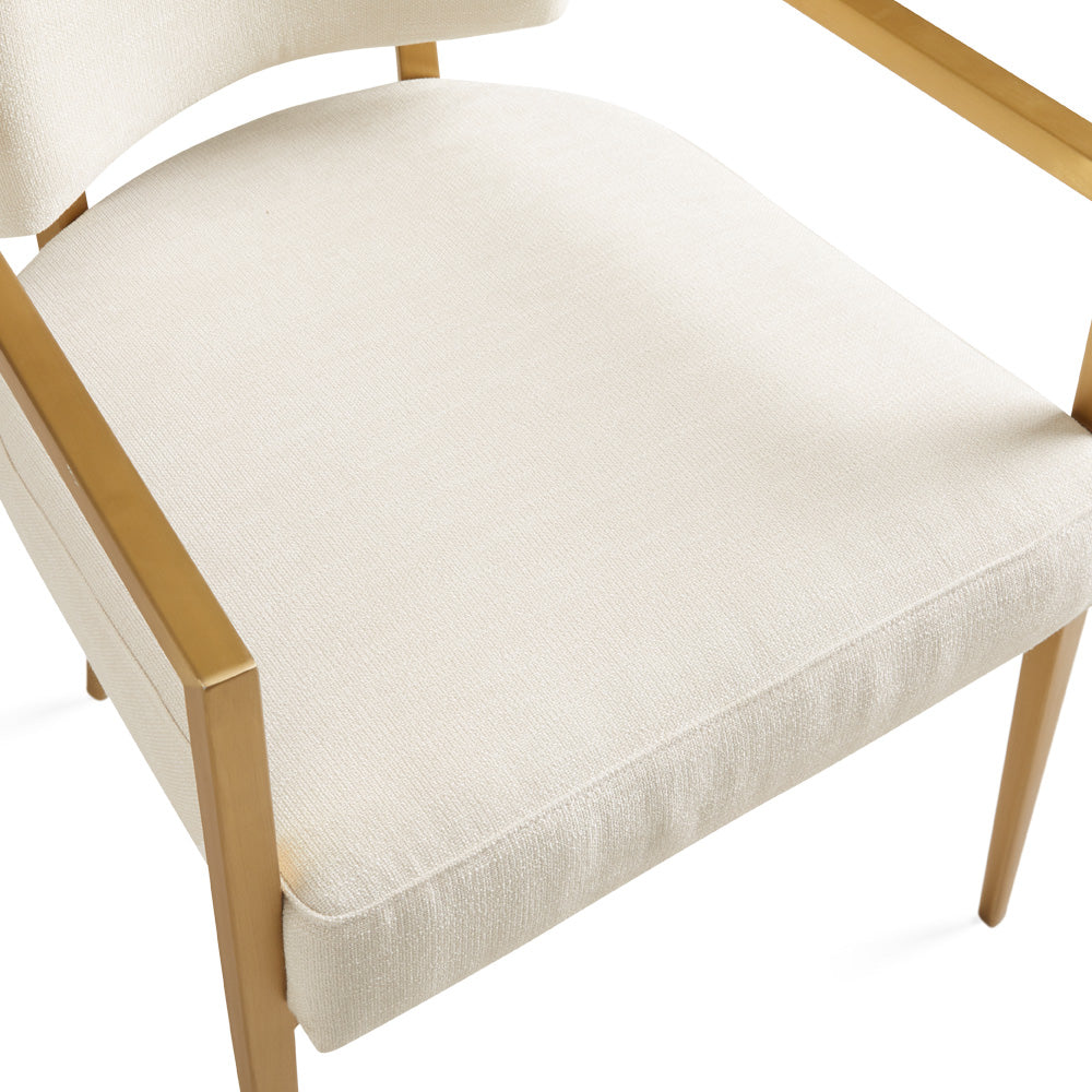 Chaise de salle à manger avec accoudoirs Oliver