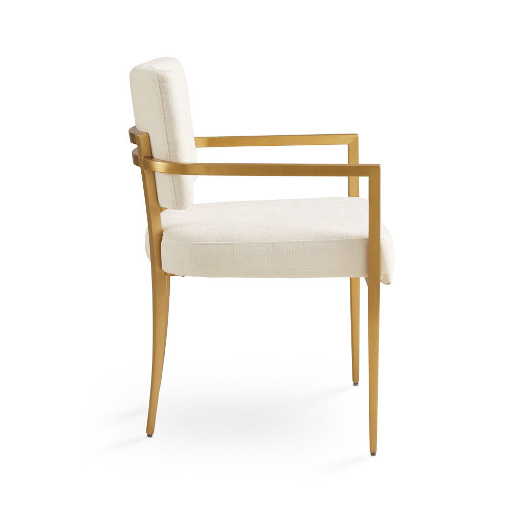 Chaise de salle à manger avec accoudoirs Oliver
