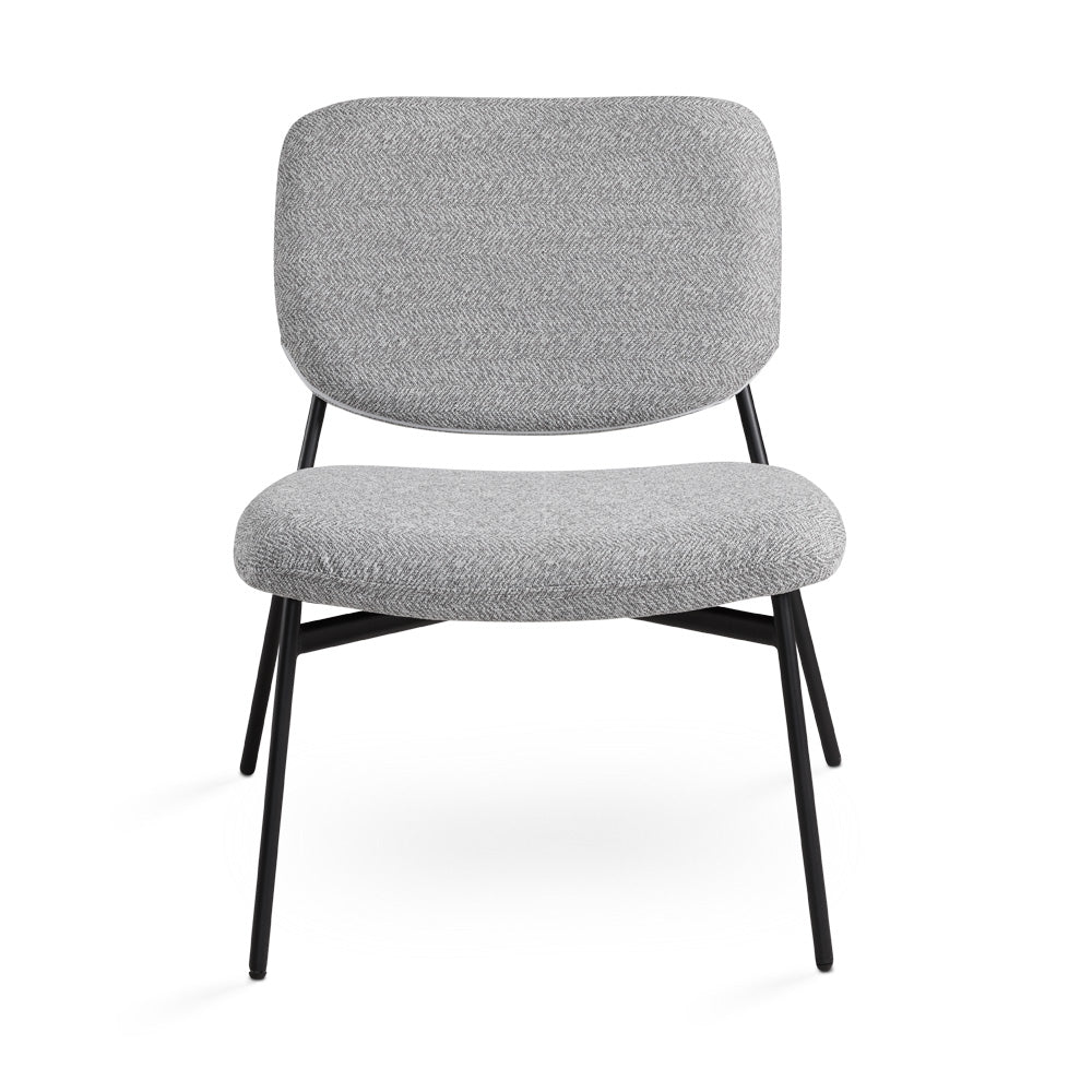 Chaise d'appoint Emmett : gris cendré