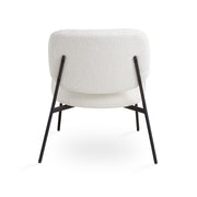 Chaise d'appoint Emmett : Boucle blanche