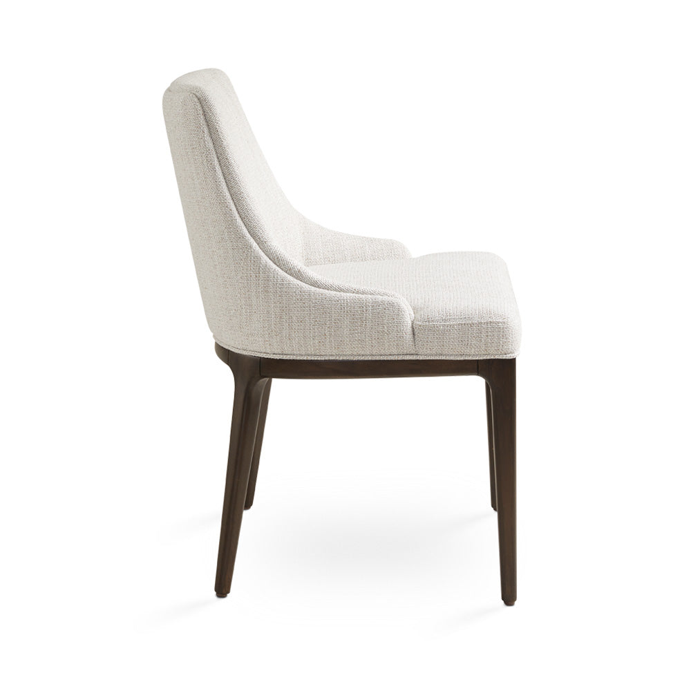 Chaise de salle à manger Everett : Lin gris