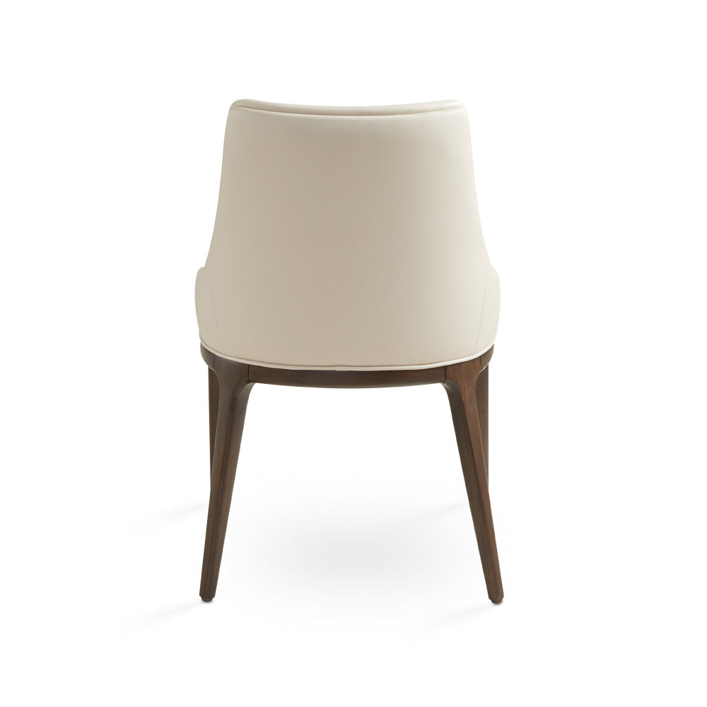Chaise de salle à manger Everett : similicuir taupe