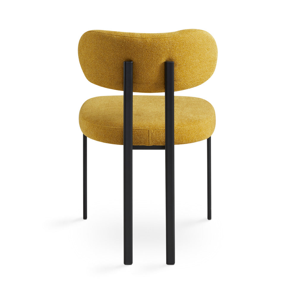 Chaise de salle à manger Otis : tissu moutarde