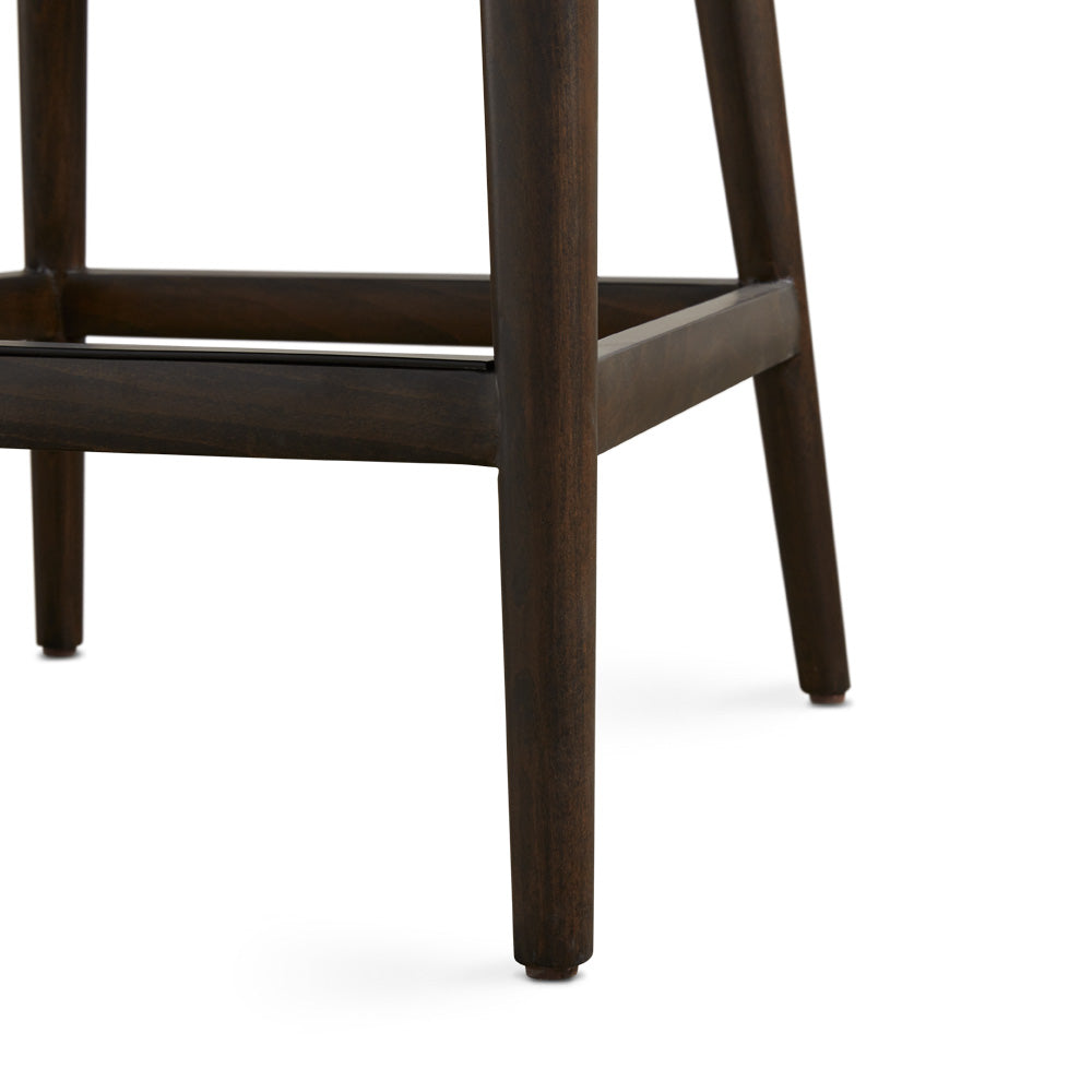 Chaise de comptoir Everett : Lin ivoire
