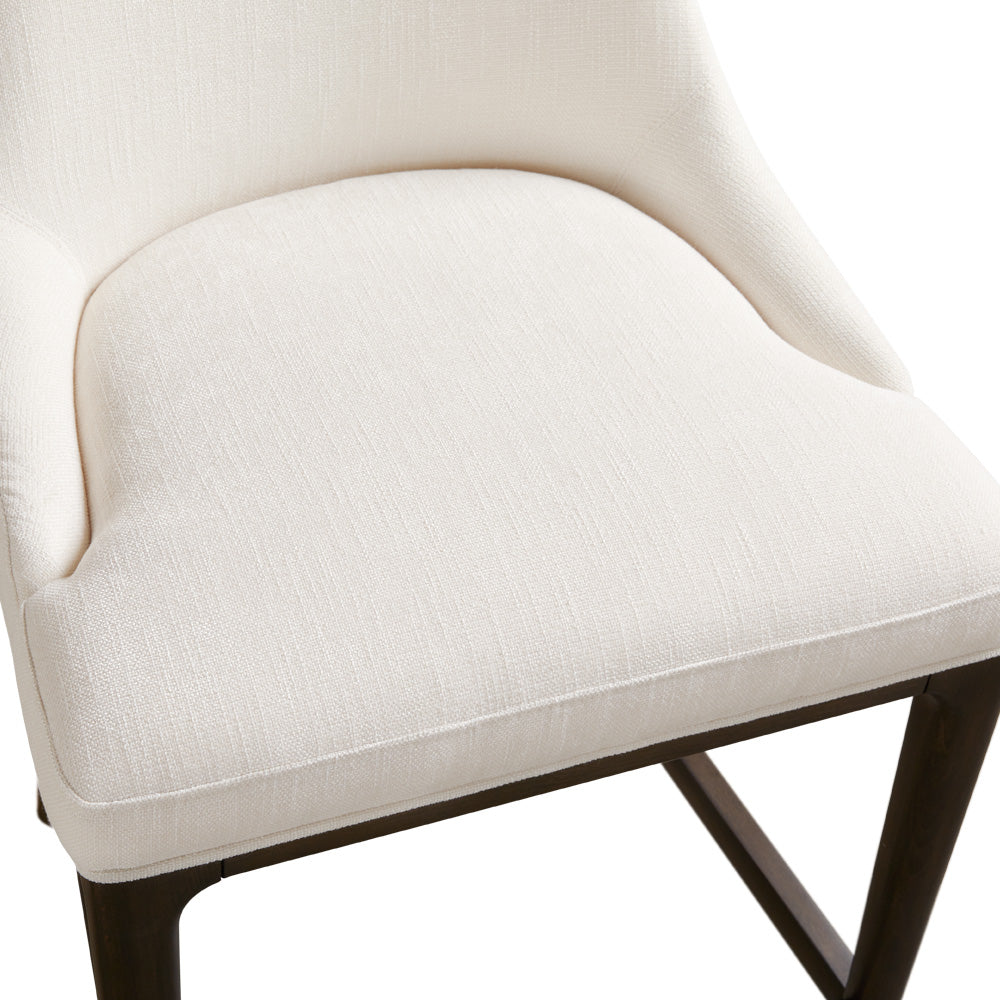 Chaise de comptoir Everett : Lin ivoire