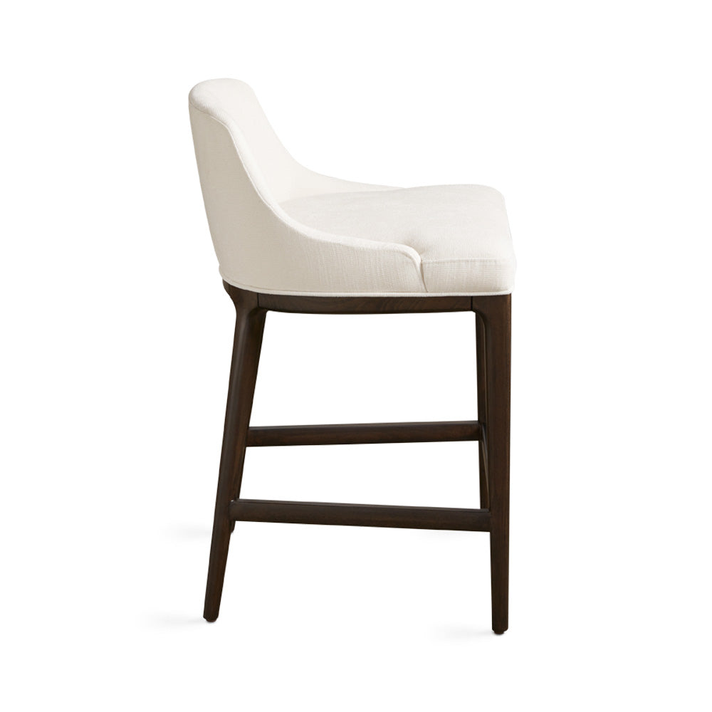 Chaise de comptoir Everett : Lin ivoire