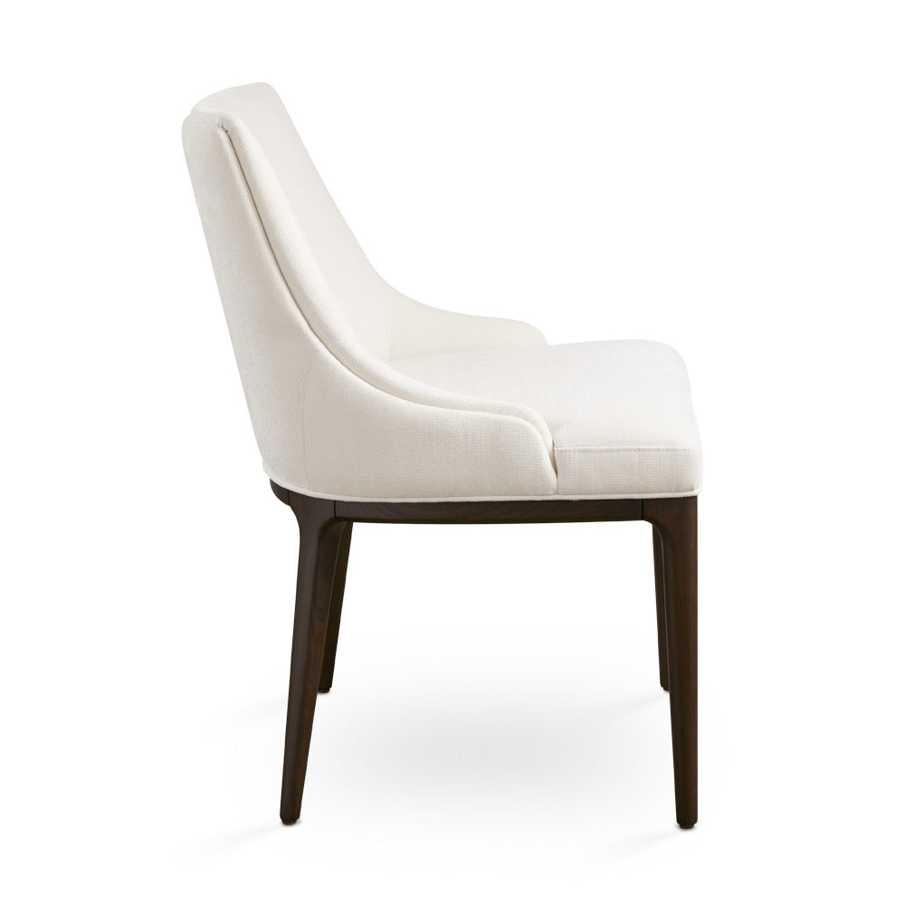 Chaise de salle à manger Everett : Lin ivoire