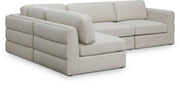 Canapé modulaire en lin texturé Beckham