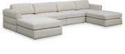 Canapé modulaire en lin texturé Beckham