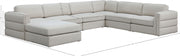 Canapé modulaire en lin texturé Beckham