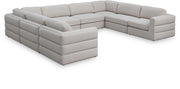 Canapé modulaire en lin texturé Beckham