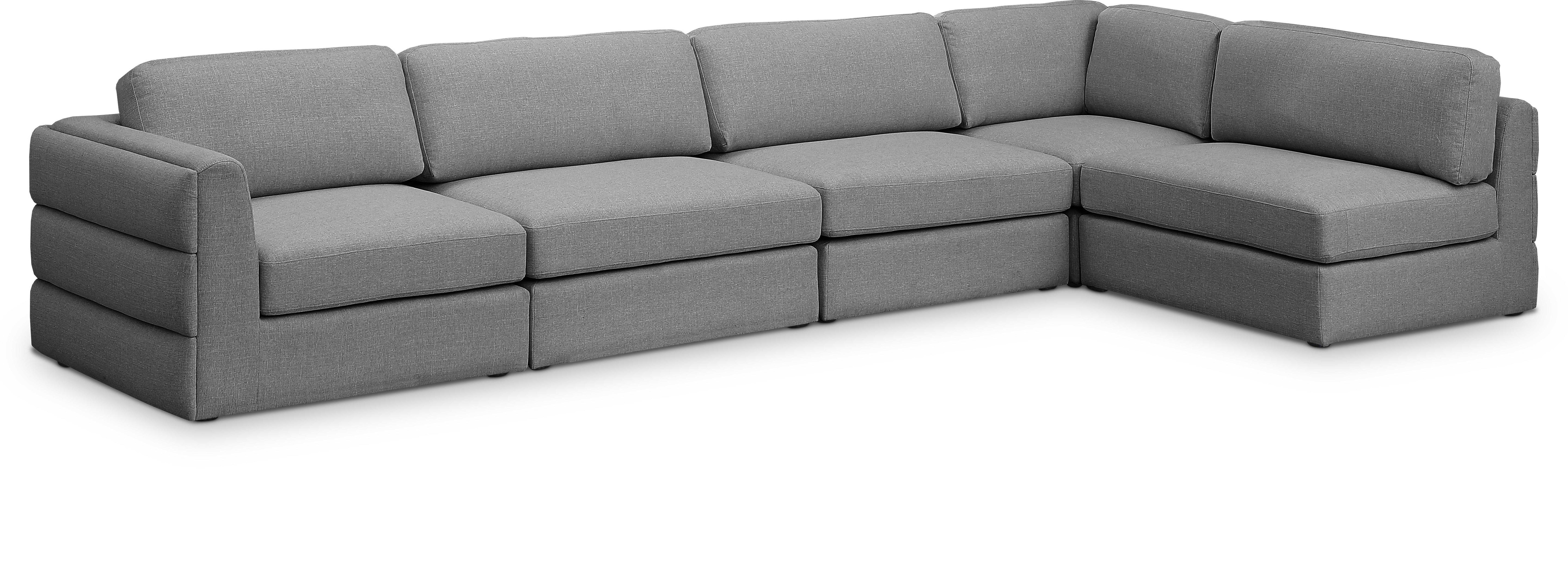 Canapé modulaire texturé en lin Beckham